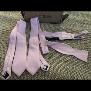 Men’s Blush Ties and Self Tie Bow Tie